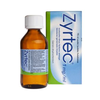 ZYRTEC SUUKAUDNE LAHUS 1MG 75 ml