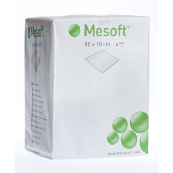 Mesoft тампоны для ран 10x10cm 4-слойные нестерильные N100