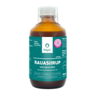 Nõgel rauasiirup apelsini ja pirniga 50 mg/15 ml 250 ml