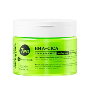 7DAYS MY BEAUTY WEEK sügavpuhastavad koorimispadjad näole BHA+CICA 50tk 150 ml