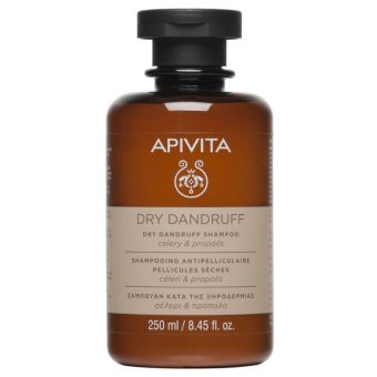 Apivita Dry Dandruff Celery & Propolis kõõmavastane šampoon kuivale kõõmale 250 ml