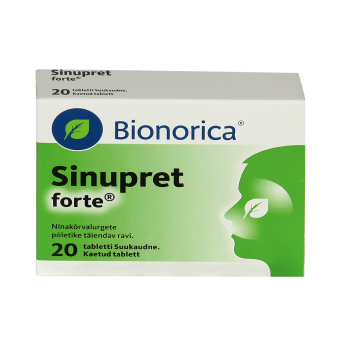 SINUPRET FORTE KAETUD TBL  12MG+36MG+36MG+36MG+36MG N20