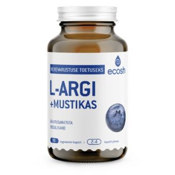 Ecosh L-arginiin + mustikas – veresooni toetav N90