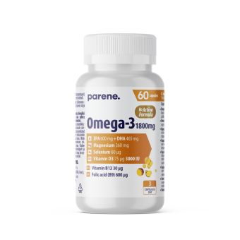 Parene Omega-3 kalaõli + Magneesium + Seleen + Vitamiinid N60