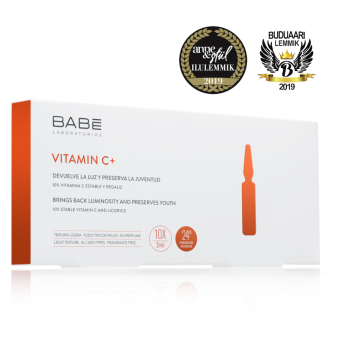 Babe Vitamin C+ ампулы с витамином С, придающие сияние коже N10 2 мл