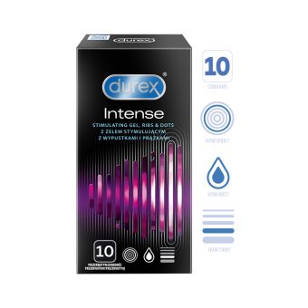 Durex Intense стимулирующие презервативы 56 mm N10