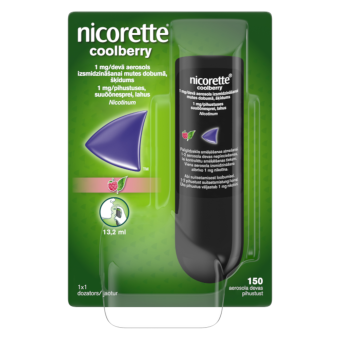 NICORETTE COOLBERRY SUUÕÕNESPREI LAHUS 1MG 150PIHUSTUST