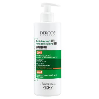 Vichy Dercos DS 2in1 kõõmavastane šampoon koos palsamiga 390 ml