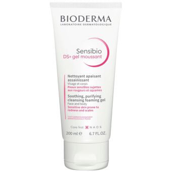 Bioderma Sensibio DS+ очищающий гель для чувствительной, шелушащейся и покрасневшей кожи 200 мл