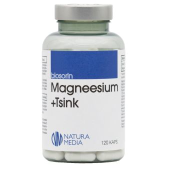 Natura Media Magneesium 270mg + Tsink 22mg N120