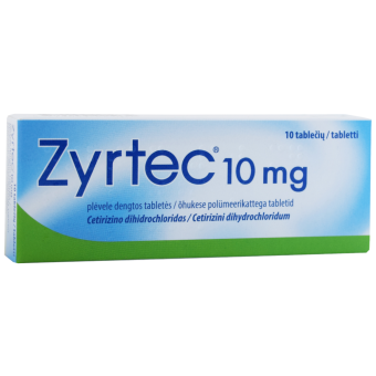 ZYRTEC ÕHUK. POLÜM.KAT. TBL 10MG N10 (TML)