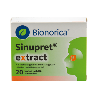 SINUPRET EXTRACT KAETUD TBL 12MG+36MG+36MG+35MG+36MG N20