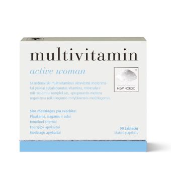 New Nordic Multivitamin active woman мультивитамин для женщин N90