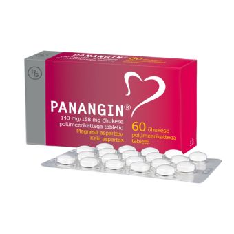 PANANGIN ÕHUK. POLÜM.KAT. TBL 158MG+140MG N60