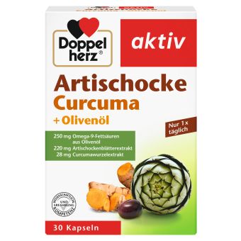 Doppelherz Aktiv artišokk+kurkum+oliiviõli kapslid N30 30 tabletti