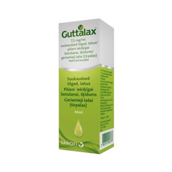 GUTTALAX SUUKAUDSED TILGAD 7.5MG/ML, 30 ml 30 мл