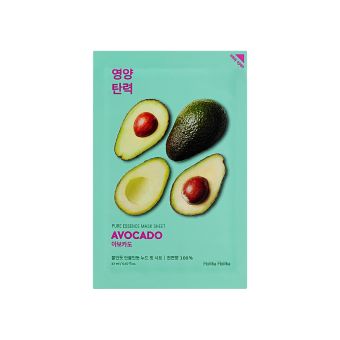 Holika Holika Pure Essence Mask Sheet - Avocado тканевая маска для лица с маслом авокадо 20 мл