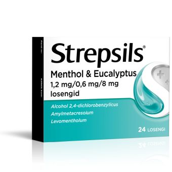 STREPSILS МЕНТОЛ & ЭВКАЛИПТ 0.6MG+1.2MG+8MG N24