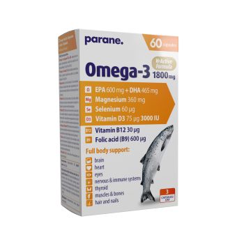 Paira Omega-3 kalaõli + Magneesium + Seleen + Vitamiinid N60