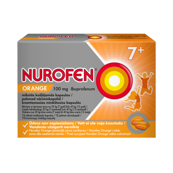 NUROFEN ORANGE PEHMED NÄRIMISKAPSLID 100MG N12