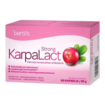 Bertils Karpalact Strong jõhvikad+piimhappebakterid kapslid  N60