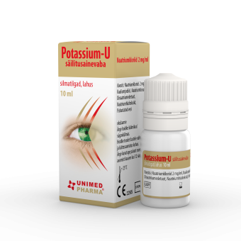 Potassium-U silmatilgad, säilitusainevaba, lahus 10 ml