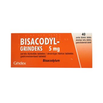 BISACODYL-GRINDEKS GASTRORESIST TBL 5MG N40