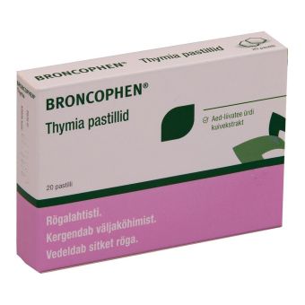 BRONCOPHEN THYMIA PASTILLID 59.5MG N20