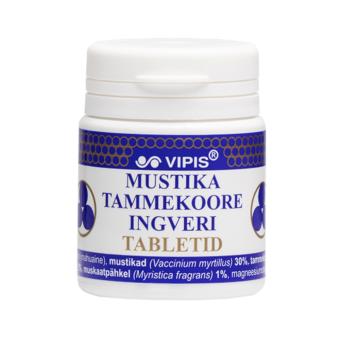 Vipis mustika-tammekoore-ingveri tabletid N50