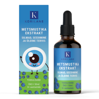 Korilane Metsmustika ekstrakt lastele 50 ml