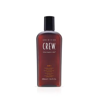 American Crew 3in1 šampoon, palsam, dušigeel 250 ml