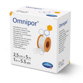 Hartmann Omnipor бумажный пластырь в рулоне 2,5cmx5m