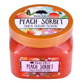 Tree Hut Peach Sorbet скраб для тела с персиковым щербетом 510 г