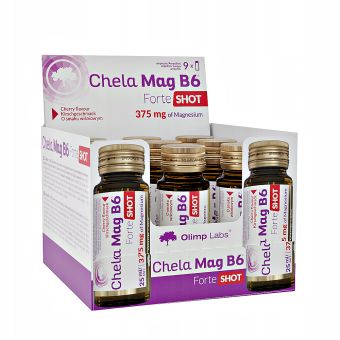 OlimpLabs Chela-Mag B6 Forte shot Cherry 9x25ml