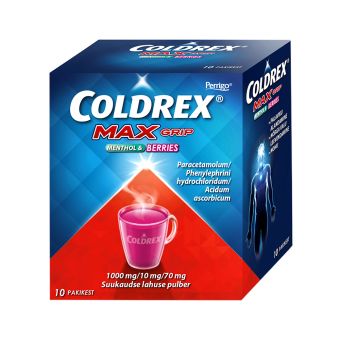 COLDREX MAXGRIP MENTHOL & BERRIES SUUKAUDSE LAHUSE PULBER N10