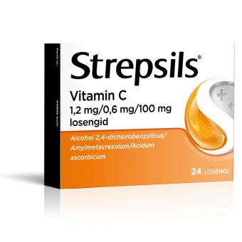 STREPSILS VITAMIN C LOSENG 0.6MG+1.2MG+100MG N24