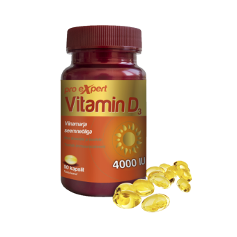 Pro Expert масляные капсулы витамина D3 4000IU N90