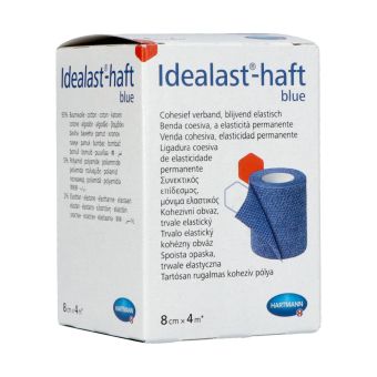 Hartmann Idealast Haft Blue синий эластичный бинт 8cmx4m