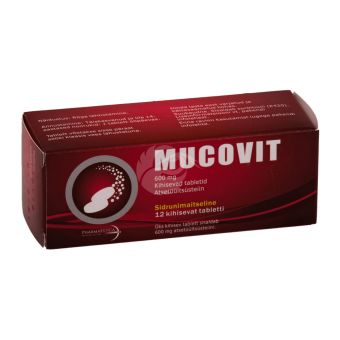 MUCOVIT РАСТВОРИМЫЕ ТАБЛЕТКИ 600MG N12