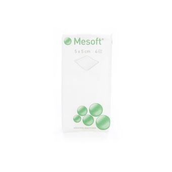 Mesoft тампоны для ран 5x5cm 4-слойные нестерильные N100