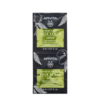 Apivita Express Beauty Deep Exfoliation Olive näokoorija 2x8ml