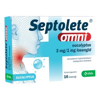 SEPTOLETE OMNI ЭВКАЛИПТ LOSENG 3MG+1MG N16