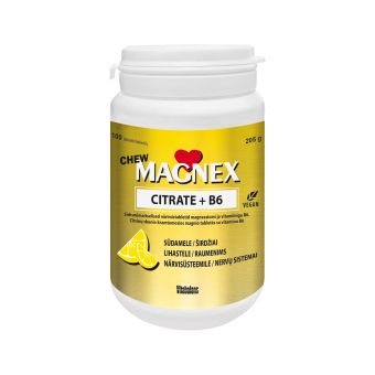 Magnex Citrate + витамин B6 жевательные таблетки 375mg+3mg N100