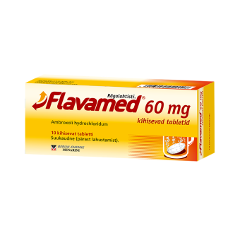 FLAVAMED РАСТВОРИМЫЕ ТАБЛЕТКИ 60MG N10