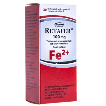 RETAFER PROLONG TBL 100MG N30