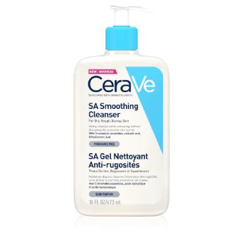 CeraVe SA Smoothing Cleanser õrnalt kooriv puhastusvahend näole 473 ml