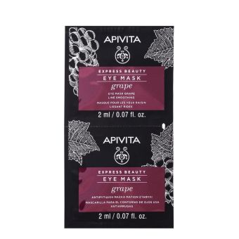 Apivita Express Beauty Line Smoothing  With Grape pinguldav silmamask 2x2ml