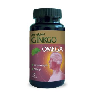 Pro Expert Ginkgo Omega маслянные капсулы N30