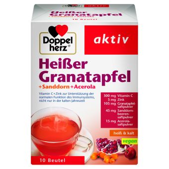 Doppelherz Aktiv kuum jook granaatõun+astelpaju+acerola N10 10 Kotike