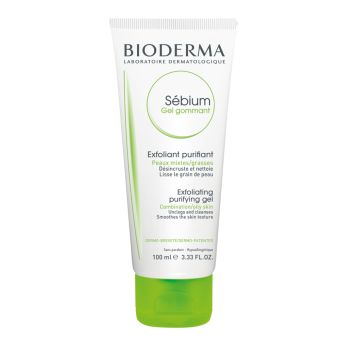 Bioderma Sébium Gel Gommant скраб для лица для жирной, комбинированной, склонной к акне кожи 100 мл